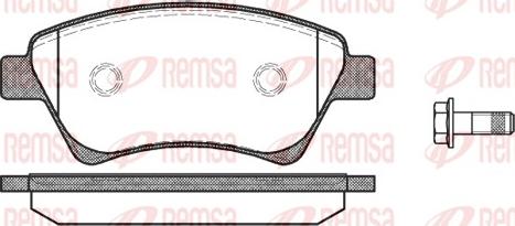 Remsa 0976.00 - Əyləc altlığı dəsti, əyləc diski furqanavto.az