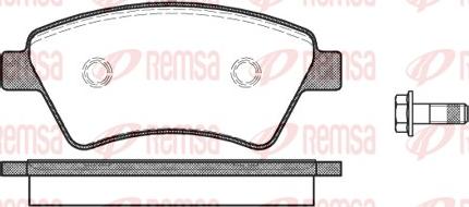 Remsa 0976.10 - Əyləc altlığı dəsti, əyləc diski furqanavto.az