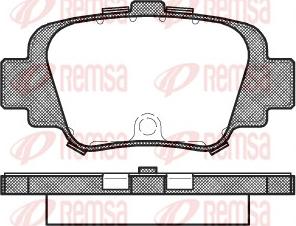 Remsa 0499.00 - Əyləc altlığı dəsti, əyləc diski furqanavto.az