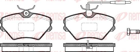 Remsa 0485.02 - Əyləc altlığı dəsti, əyləc diski furqanavto.az