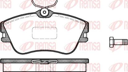 Remsa 0480.00 - Əyləc altlığı dəsti, əyləc diski furqanavto.az