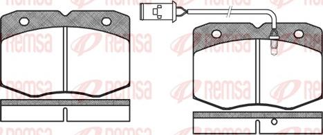 Remsa 0435.02 - Əyləc altlığı dəsti, əyləc diski furqanavto.az