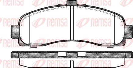 Remsa 0431.10 - Əyləc altlığı dəsti, əyləc diski furqanavto.az