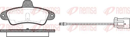 Remsa 0433.02 - Əyləc altlığı dəsti, əyləc diski furqanavto.az