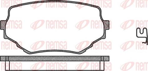 Remsa 0594.02 - Əyləc altlığı dəsti, əyləc diski furqanavto.az