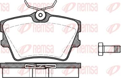 Remsa 0591.00 - Əyləc altlığı dəsti, əyləc diski furqanavto.az