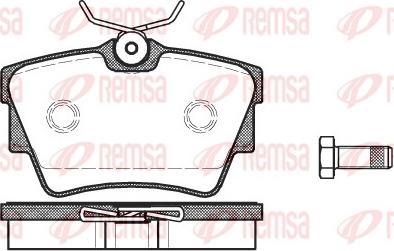 Remsa 0591.10 - Əyləc altlığı dəsti, əyləc diski furqanavto.az