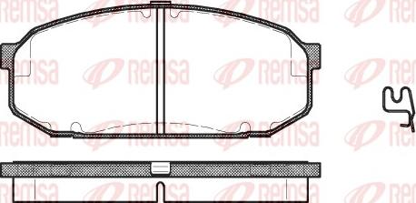 Remsa 0504.02 - Əyləc altlığı dəsti, əyləc diski furqanavto.az