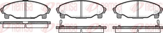 Remsa 0501.02 - Əyləc altlığı dəsti, əyləc diski furqanavto.az