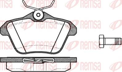 Remsa 0581.10 - Əyləc altlığı dəsti, əyləc diski furqanavto.az