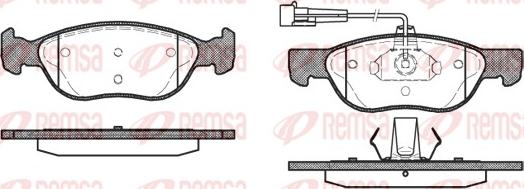 Remsa 0587.12 - Əyləc altlığı dəsti, əyləc diski furqanavto.az