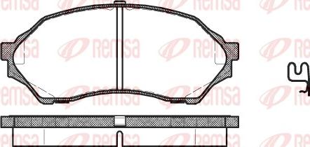 Remsa 0699.00 - Əyləc altlığı dəsti, əyləc diski furqanavto.az