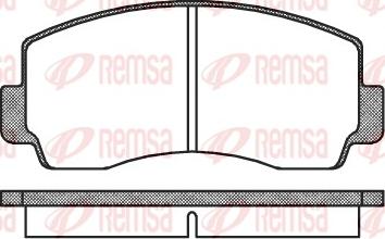 Remsa 0094.00 - Əyləc altlığı dəsti, əyləc diski furqanavto.az