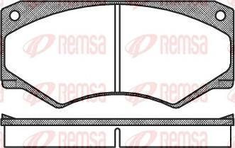 Remsa 0047.00 - Əyləc altlığı dəsti, əyləc diski furqanavto.az