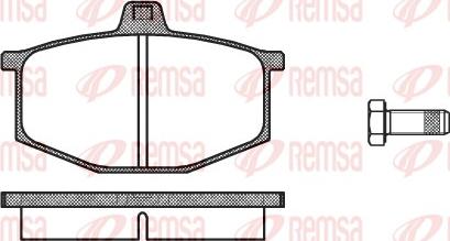 Remsa 0060.00 - Əyləc altlığı dəsti, əyləc diski furqanavto.az