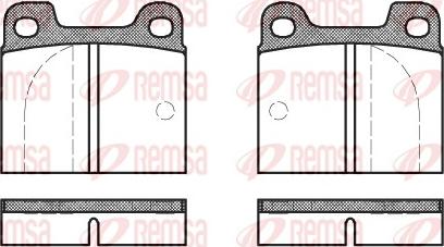 Remsa 0003.00 - Əyləc altlığı dəsti, əyləc diski furqanavto.az