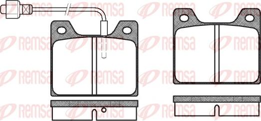 Remsa 0013.02 - Əyləc altlığı dəsti, əyləc diski www.furqanavto.az