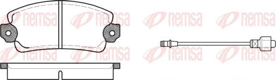 Remsa 0025.12 - Əyləc altlığı dəsti, əyləc diski furqanavto.az