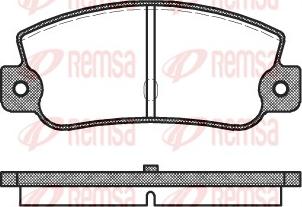 Remsa 0025.30 - Əyləc altlığı dəsti, əyləc diski www.furqanavto.az