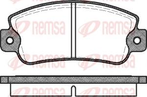 Remsa 0025.20 - Əyləc altlığı dəsti, əyləc diski furqanavto.az