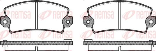 Remsa 0021.16 - Əyləc altlığı dəsti, əyləc diski furqanavto.az