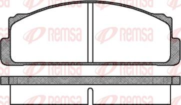 Remsa 0022.00 - Əyləc altlığı dəsti, əyləc diski furqanavto.az