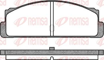 Remsa 0022.10 - Əyləc altlığı dəsti, əyləc diski furqanavto.az