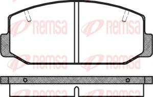 Remsa 0075.40 - Əyləc altlığı dəsti, əyləc diski furqanavto.az