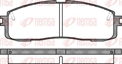 Remsa 0199.10 - Əyləc altlığı dəsti, əyləc diski furqanavto.az