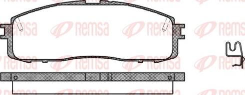 Remsa 0199.34 - Əyləc altlığı dəsti, əyləc diski furqanavto.az