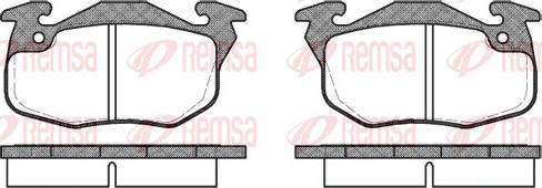 Remsa 0192.10 - Əyləc altlığı dəsti, əyləc diski furqanavto.az