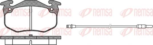 Remsa 0144.92 - Əyləc altlığı dəsti, əyləc diski furqanavto.az