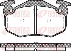 Remsa 0144.06 - Əyləc altlığı dəsti, əyləc diski furqanavto.az