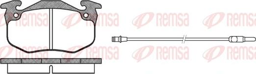 Remsa 0144.32 - Əyləc altlığı dəsti, əyləc diski furqanavto.az