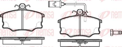 Remsa 0146.52 - Əyləc altlığı dəsti, əyləc diski furqanavto.az