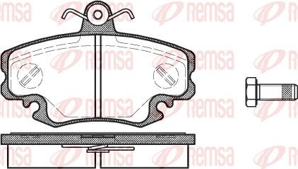 Remsa 0141.10 - Əyləc altlığı dəsti, əyləc diski furqanavto.az