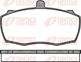 Remsa 0159.00 - Əyləc altlığı dəsti, əyləc diski furqanavto.az