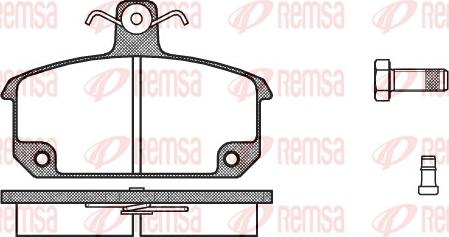 Remsa 0104.02 - Əyləc altlığı dəsti, əyləc diski furqanavto.az