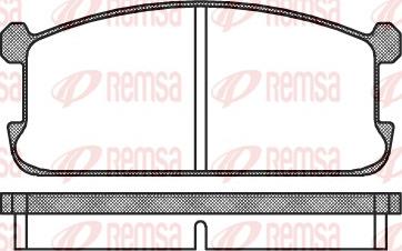 Remsa 0106.00 - Əyləc altlığı dəsti, əyləc diski furqanavto.az