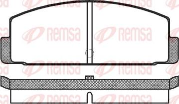 Remsa 0100.00 - Əyləc altlığı dəsti, əyləc diski furqanavto.az