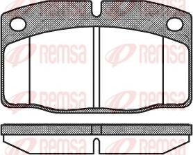 Remsa 0101.20 - Əyləc altlığı dəsti, əyləc diski furqanavto.az