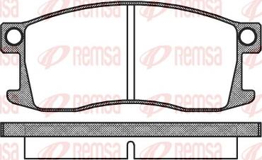 Remsa 0110.00 - Əyləc altlığı dəsti, əyləc diski furqanavto.az