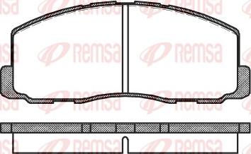 Remsa 0188.00 - Əyləc altlığı dəsti, əyləc diski furqanavto.az