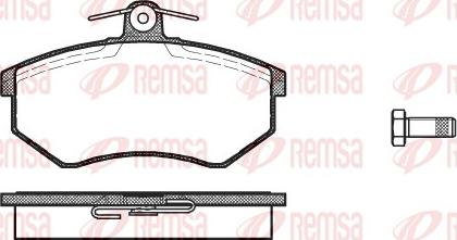 Remsa 0134.00 - Əyləc altlığı dəsti, əyləc diski www.furqanavto.az