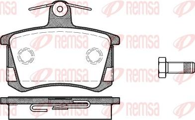 Remsa 0135.40 - Əyləc altlığı dəsti, əyləc diski furqanavto.az