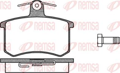 Remsa 0135.00 - Əyləc altlığı dəsti, əyləc diski furqanavto.az