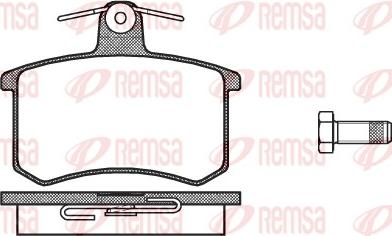 Remsa 0135.10 - Əyləc altlığı dəsti, əyləc diski furqanavto.az