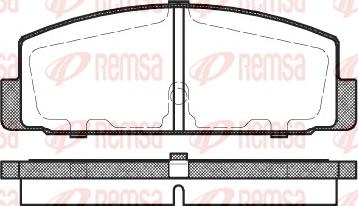 Remsa 0179.30 - Əyləc altlığı dəsti, əyləc diski furqanavto.az