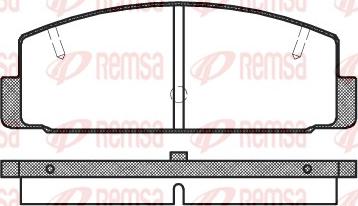 Remsa 0179.20 - Əyləc altlığı dəsti, əyləc diski furqanavto.az