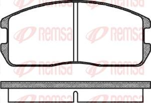 Remsa 0175.00 - Əyləc altlığı dəsti, əyləc diski furqanavto.az